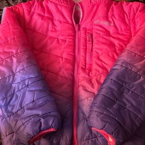 Eddie Bauer Kids Gradient Pink and Purple Puffer Jacket